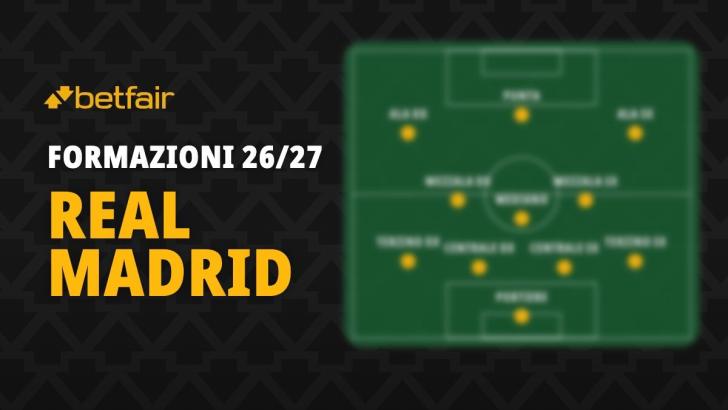 La formazione del Real Madrid per la stagione 2026-2027